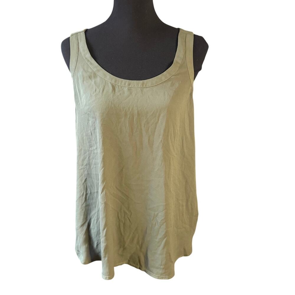 Express Women's Sleeveless Top Large Green